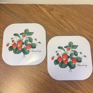 Vintage Strawberry Trivets for Pots Pans